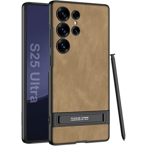 Huse pentru Samsung Galaxy S25 Ultra, GKK Leather, negru