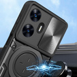 Husă blindată pentru Realme C55, CamShield Slide, negru