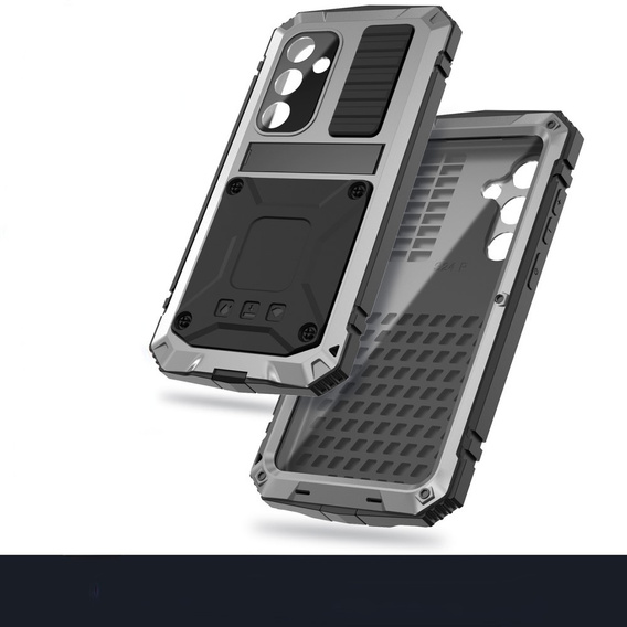 Husă blindată pentru Samsung Galaxy S25, R-JUST, de argint