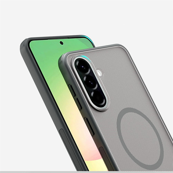 Husă NILLKIN Frosted Shield Pro MagSafe pentru Samsung Galaxy A57 5G, transparentă/neagră