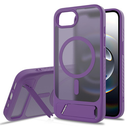 Husă pentru iPhone 16E, Kickstand Matt Case, pentru MagSafe, violet