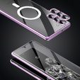 Carcasa Magnetic Dual Glass MagSafe pentru Samsung Galaxy S24+ Plus, violet