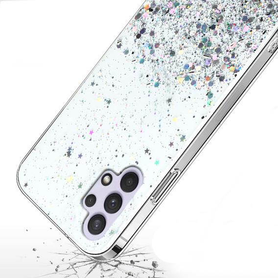 Huse pentru Samsung Galaxy A32 4G, Glittery, transparentă