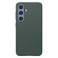 Carcasa Spigen pentru Samsung Galaxy S25, Thin Fit Mag, verde + sticlă temperată 9H