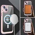 Husă pentru iPhone 15 Plus, ERBORD Impact Guard, MagSafe, roz