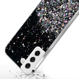 Huse pentru Samsung Galaxy S21 FE, Glittery, negru