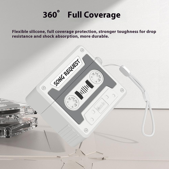Carcasă retro din silicon pentru casetă Apple AirPods Pro 3