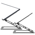 Suport pentru laptop din aluminiu, ERBORD ProDesk Stand, gri