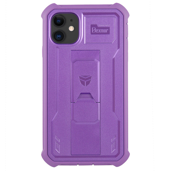 Husă blindată pentru iPhone 11, Dexnor Full Body, violet