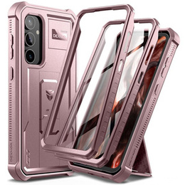 Husă blindată pentru Samsung Galaxy S23 FE, Dexnor Full Body (Two Frames), roz