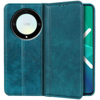 Huse pentru Honor Magic 5 Lite 5G, Wallet Litchi Leather, verde