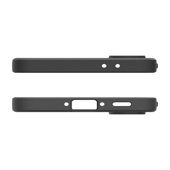 Carcasa Spigen pentru Samsung Galaxy A56 5G, Liquid Air, negru + 9H Tempered Glass