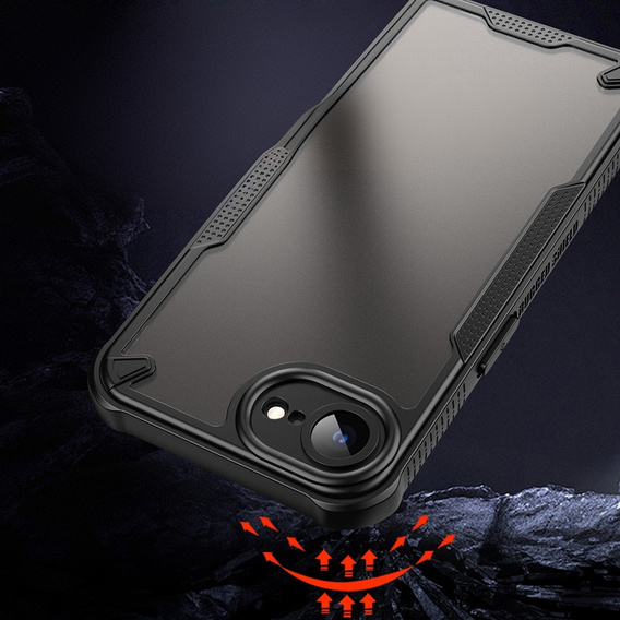 Husă pentru Iphone 16E, Armor Frosted Case, negru