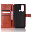 Cu clapetă pentru Infinix Hot 11s, Crazy Horse Wallet, maro