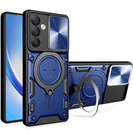 Husă blindată pentru Samsung Galaxy A54 5G, CamShield Slide, albastru