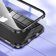 Husa pentru iPhone 16E, Magnetic Dual Glass, negru