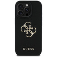 Husă GUESS Grained Big 4G și Classic Logo pentru iPhone 16 Pro