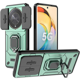 Husă pentru Honor Magic 6 Lite 5G, KickStand Camera Lens, verde