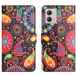 Cu clapetă pentru Motorola Moto G53 5G / G23 / G13, Wallet, colorful jellyfish, negru