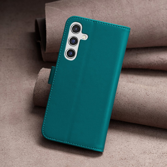 Cu clapetă pentru Samsung Galaxy A55 5G,BINFEN Wallet, verde