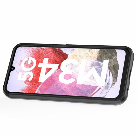 Huse pentru Samsung Galaxy M34, Kickstand Ring, albastru