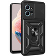 Husă blindată pentru Xiaomi Redmi Note 12 4G, CamShield Slide, negru