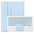 Carcasă + tastatură iPad 10.9 2022 10 Gen, TouchPad Pen Slot, albastru