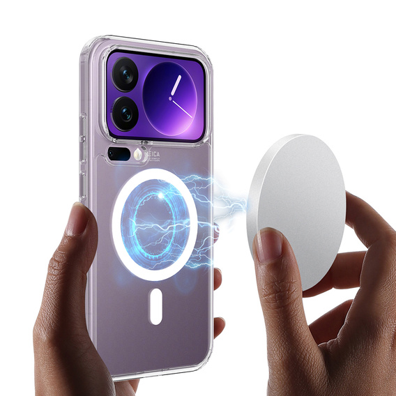 Husă Fusion Hybrid pentru MagSafe pentru Xiaomi 17 Pro, transparentă