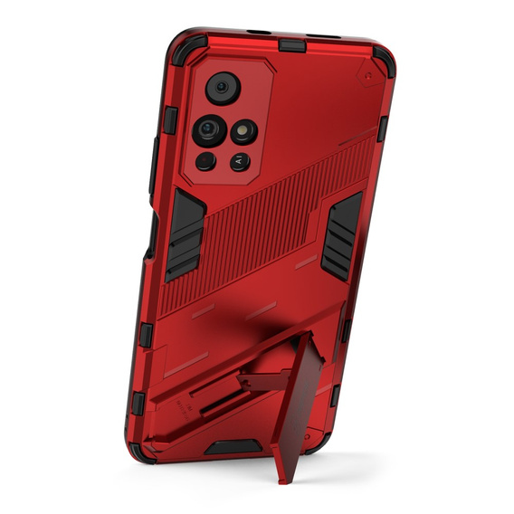 Husa pentru Xiaomi Poco M4 Pro 5G / Note 11S 5G, Military kickstand, albastru