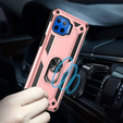 Husă blindată pentru Motorola Moto G 5G Plus, Nox Case Ring, roz rose gold