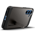 Carcasa Spigen pentru Samsung Galaxy S25+ Plus, Tough Armor Mag MagSafe, gri + 9H Tempered Glass