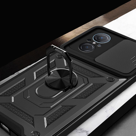 Husă blindată pentru Huawei Nova 9 SE, CamShield Slide, negru