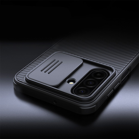Husă NILLKIN Camshield Pro cu capac pentru cameră pentru Samsung Galaxy A37 5G, negru