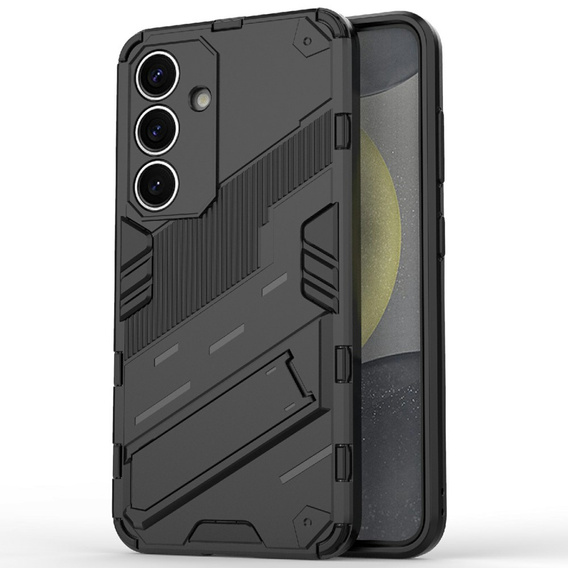 Husa pentru Samsung Galaxy A56 5G, Military kickstand, negru