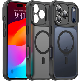 Husă mată pentru iPhone 17 Pro Max, pentru Magsafe, negru mat