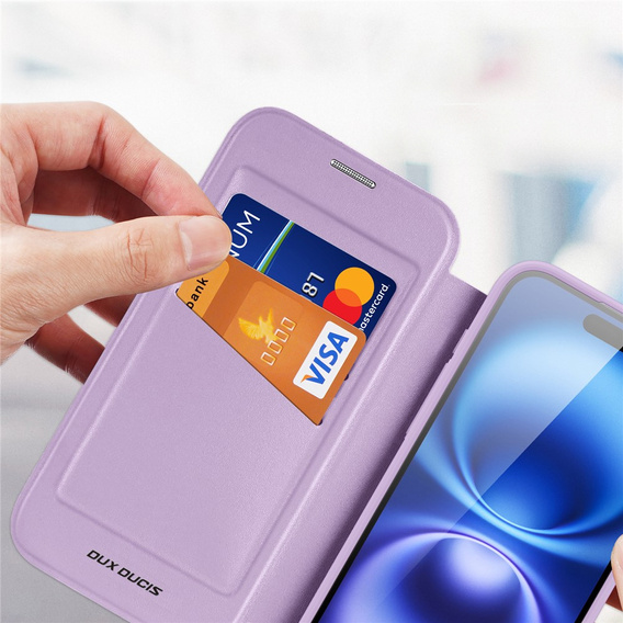 Husă Dux Ducis pentru iPhone 17, Skin X Pro, cu clapetă, pentru MagSafe, violet