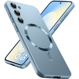 Husă pentru Samsung Galaxy S25 FE, ColorMag, pentru MagSafe, albastru