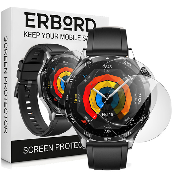 Sticlă temperată ERBORD (2 bucăți) pentru Huawei Watch GT 5 46 mm