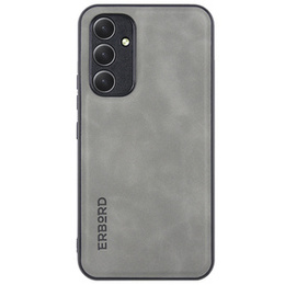 Huse pentru Samsung Galaxy A54 5G, ERBORD Business, cu placă de suport pentru mașină, gri deschis