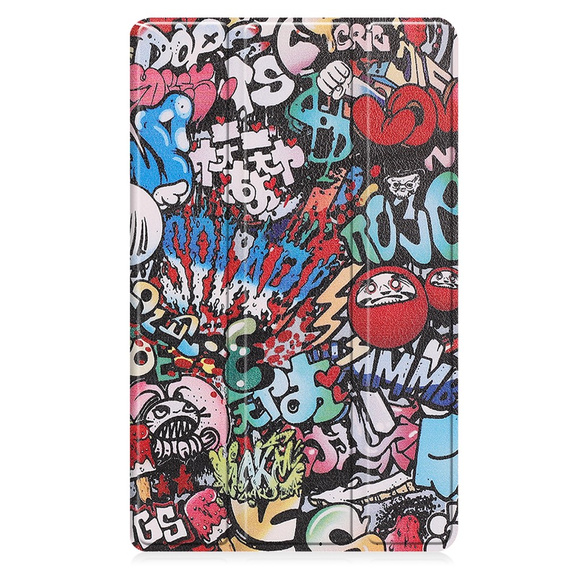 Husă pentru Lenovo Tab M8 Gen 4 TB-300FU, Smartcase, graffiti