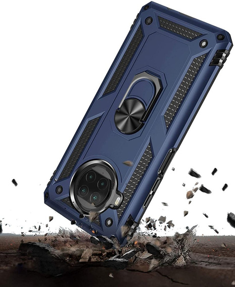 Husă blindată pentru Xiaomi Mi 10T Lite, Nox Case Ring, albastru