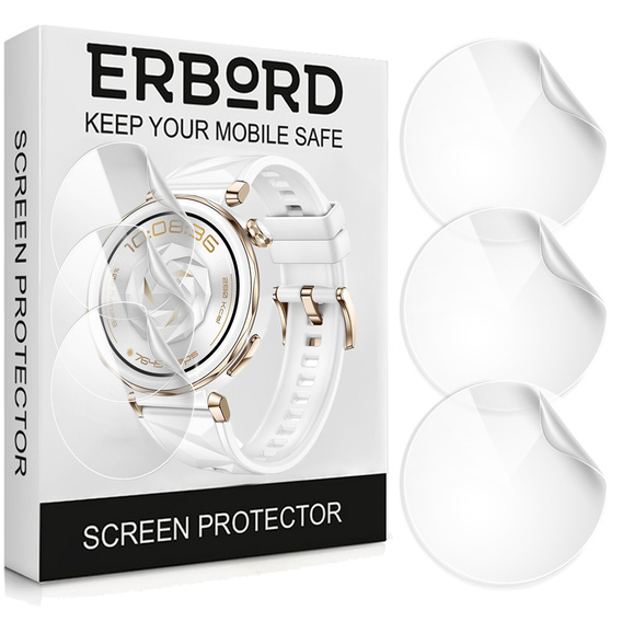 3x ERBORD Hydrogel Foil pentru Huawei Watch GT 5 Pro 42mm