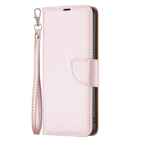 Cu clapetă pentru Samsung Galaxy A05s, Wallet Litchi Leather, albastru