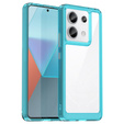 Huse pentru Xiaomi Redmi Note 13 Pro 5G, Fusion Hybrid, transparent / albastru