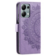 Cu clapetă pentru Xiaomi Redmi Note 13 Pro 4G, Mandala, violet