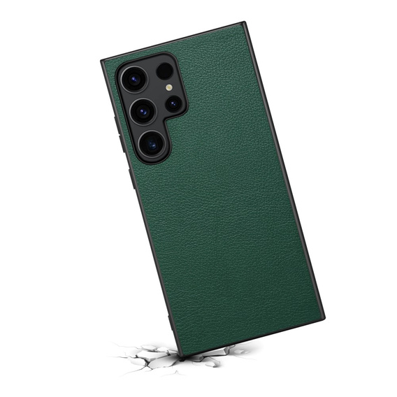 Huse pentru Samsung Galaxy S24 Ultra, Calf Texture, verde