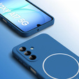 Manșon din silicon pentru Samsung Galaxy A17 5G, pentru MagSafe, albastru