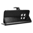 Cu clapetă pentru Honor Magic 7 Pro, Crazy Horse Wallet, negru