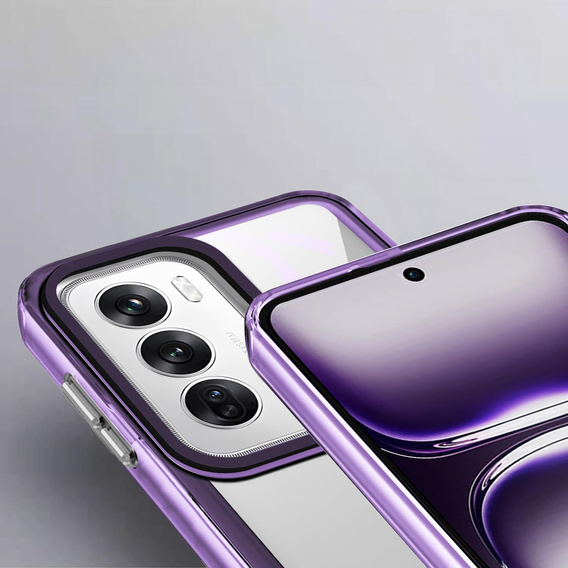 Huse pentru Oppo A80, Fusion Hybrid, transparent / violet
