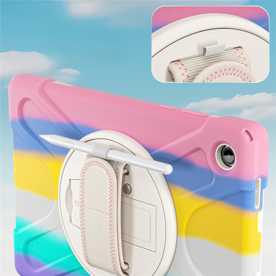 Husă blindată cu suport și curea de umăr pentru Samsung Galaxy Tab A11+